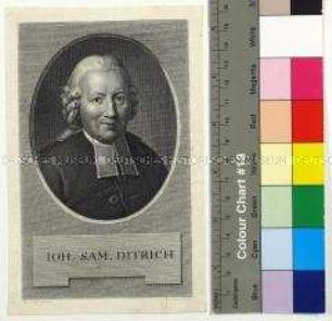 Porträt des Kirchenlieddichters Johann Samuel Diterich