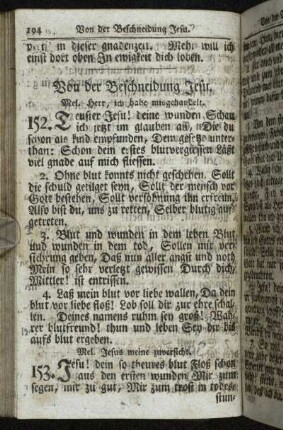 Von der Beschneidung Jesu.