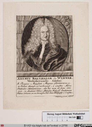 Bildnis Adam Balthasar Werner (1713 von)