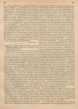 69-71 [Rezension] Stange, Carl, Jesus der Heiland