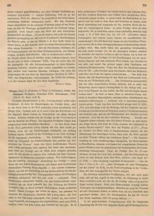 69-71 [Rezension] Stange, Carl, Jesus der Heiland
