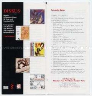 Werbeprospekt des Saur-Verlages für CD-Rom
