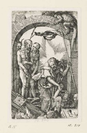 Christus in der Vorhölle, Blatt 14 der Folge "Passion Christi"