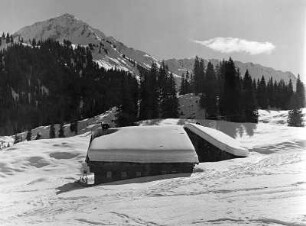 Kleines Walsertal, Vorarlberg, Melköde im Schwarzwassertal
