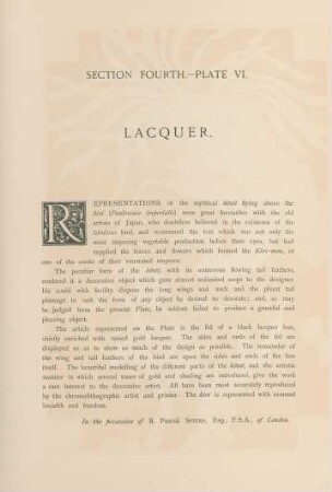 Plate VI. Lacquer