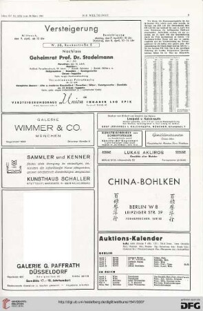 Nr. 13/14 (30. März 1941), S. 5: Preisberichte