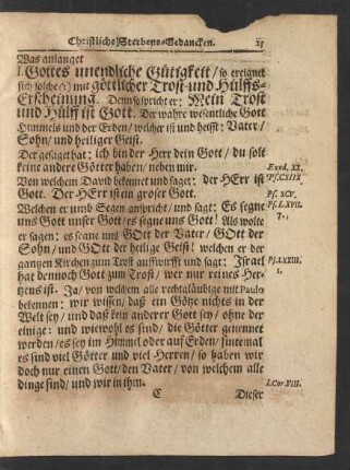 [Abhandlung.] I. Gottes unendliche Gütigkeit/ ...