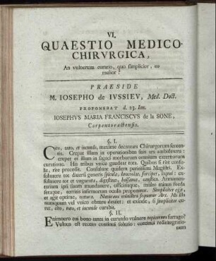 [II. Quaestiones Medico-Chirurgicae.]