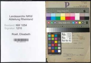 Entnazifizierung Elisabeth Roell , geb. 17.03.1895 ()