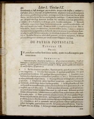Titulus IX. - Titulus XII.