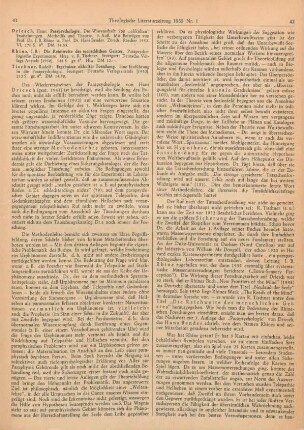 41-44 [Rezension] Driesch, Hans, Parapsychologie