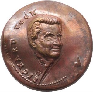 Medaille von Victor Huster auf Richard Koch