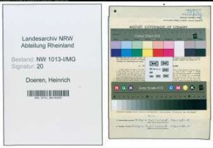 Entnazifizierung Heinrich Doeren , geb. 23.07.1921 (Baecker)
