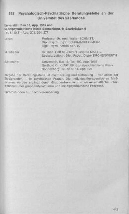Psychologisch-Psychiatrische Beratungsstelle