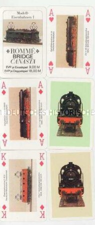 Doppel-Kartenspiel für Rommé, Bridge, Canaster