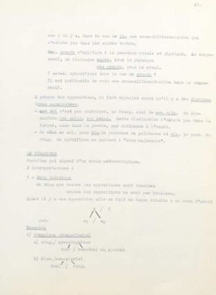 41-45, Binarisme