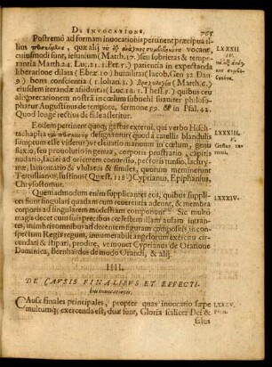 IIII. De Causis Finalibus Et Effectibus invocationis.