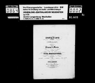 Tobias Haslinger (1787-1842): Sonatine / (brillant und leicht ) / für das Piano-Forte / von Tob. Haslinger Wien bei Tobias Haslinger