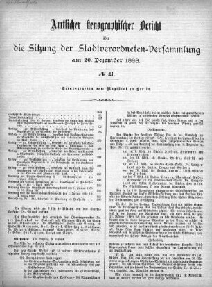 No. 41, 20. Dezember 1888