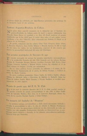 Los premios municipales de literatura de 1942
