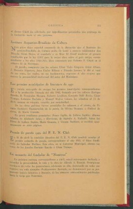 Los premios municipales de literatura de 1942