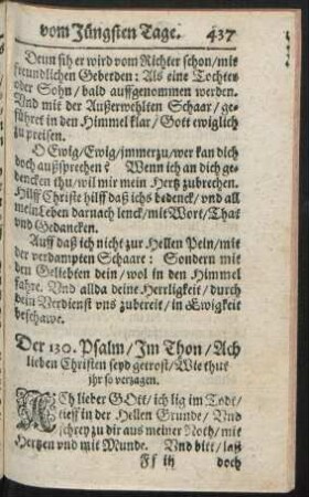 Der 130. Psalm ...