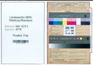 Entnazifizierung Fritz Pruefert , geb. 28.02.1887 (Fertigungsingenieur)
