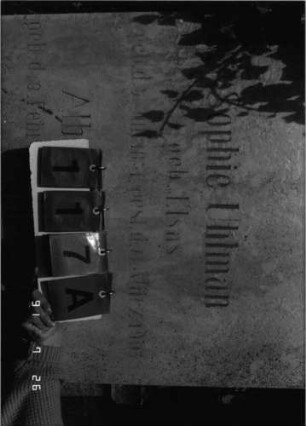 Grabstein 117 [Hahn S. 104 ]: Grabstein 117A [Hahn S. 104 ]