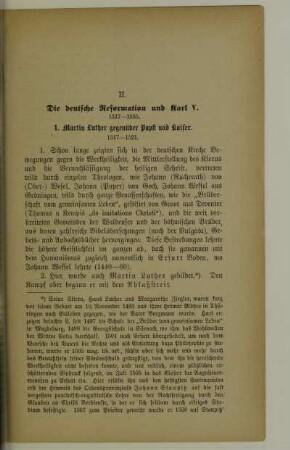 II. Die deutsche Reformation und Karl V. 1517-1555