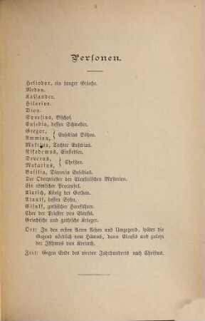 Gesammelte Werke des Grafen Adolf Friedrich v. Schack : in sechs Bänden, 6. Heliodor