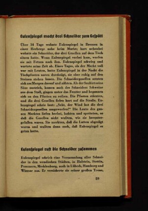 Eulenspiegel macht drei Schneider zum Gespött