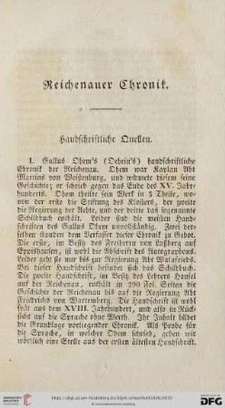 Reichenauer Chronik