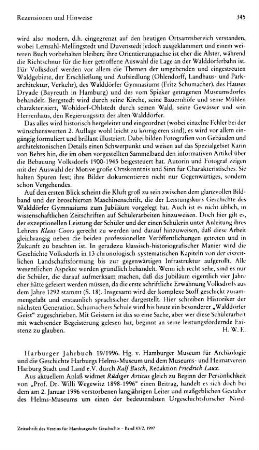 Harburger Jarhbuch 19.1996, hrsg. vom Hamburger Museum für Archäologie und die Geschichte Harburgs Helms-Museum und dem Museums- und Heimatverein Harburg Stadt und Land e.V. durch Ralf Busch, Redaktion Friedrich Laux : Hamburg-Harburg, 1996