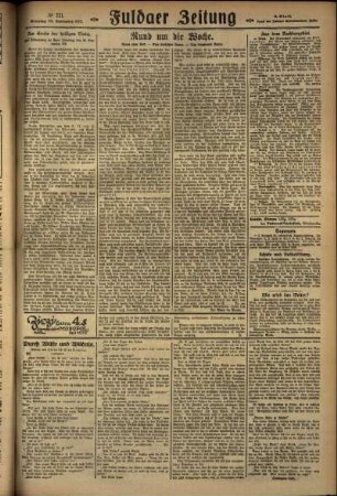 Zweite Ausgabe vom Sonntag, den 25. September 1927.