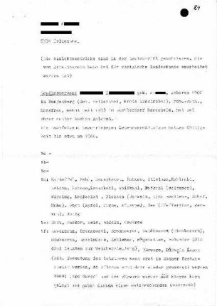 Fragebogenantworten zu Ernährungsgewohnheiten
