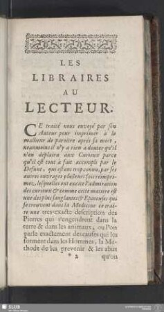 Les libraires au lecteur