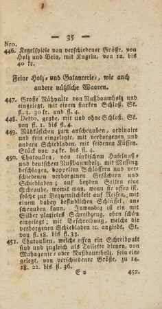 Feine Holz- und Galanterie- , wie auch andere nützliche Waaren