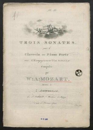 Trois sonates pour le clavecin ou piano forte