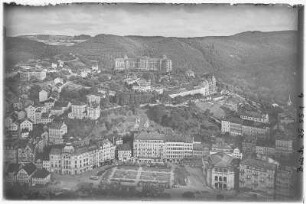 Karlsbad. Blick auf Karlsbad und Hotel Imperial