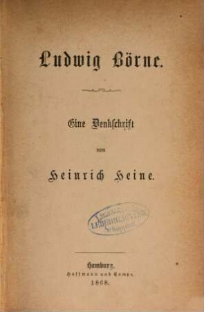 Heinrich Heine's sämmtliche Werke. 12