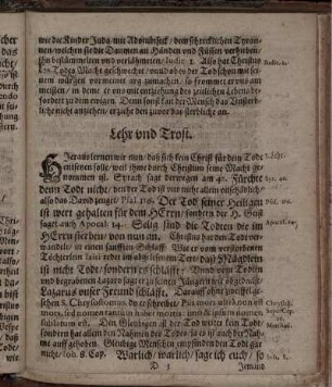 Lehr und Trost
