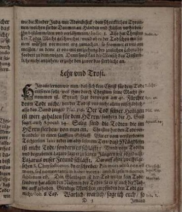 Lehr und Trost