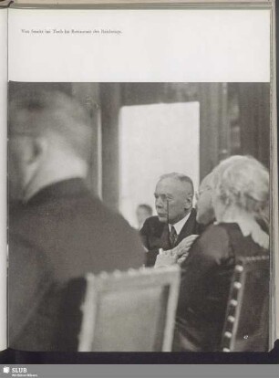 Von Seeckt bei Tisch im Restaurant des Reichstags