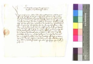 Brief Pfalzgraf Ludwig an Graf Kraft von Hohenlohe.
