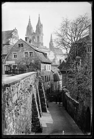 Meißen. Blick auf den Dom St. Johannis und St. Donatus von der Freiheit