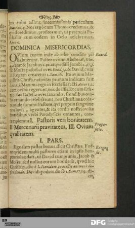 Dominica Misericordias.