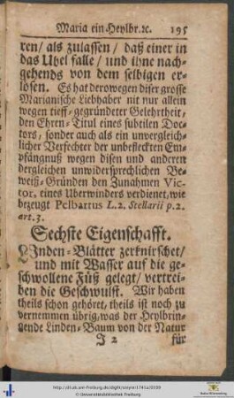 Sechste Eigenschaft