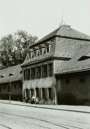 Ostravorwerk, Wohnhaus : Dresden-Friedrichstadt, Ostravorwerk, Wohnhaus, Straßenansicht