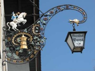 Inzell, Bayern, historisches Wirtshausschild