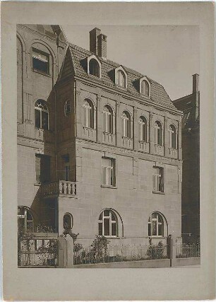 Billing, Hermann; Karlsruhe, Hirschstr. 101 a / Vorholzstr.; Haus Kohlbecker - Außenansicht